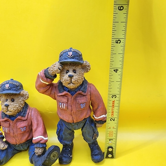 2 Boyds Bears U.S. Coast Guard Seaman Bearsdale Poseable Figurines Resin 4.5" - Picture 2 of 6